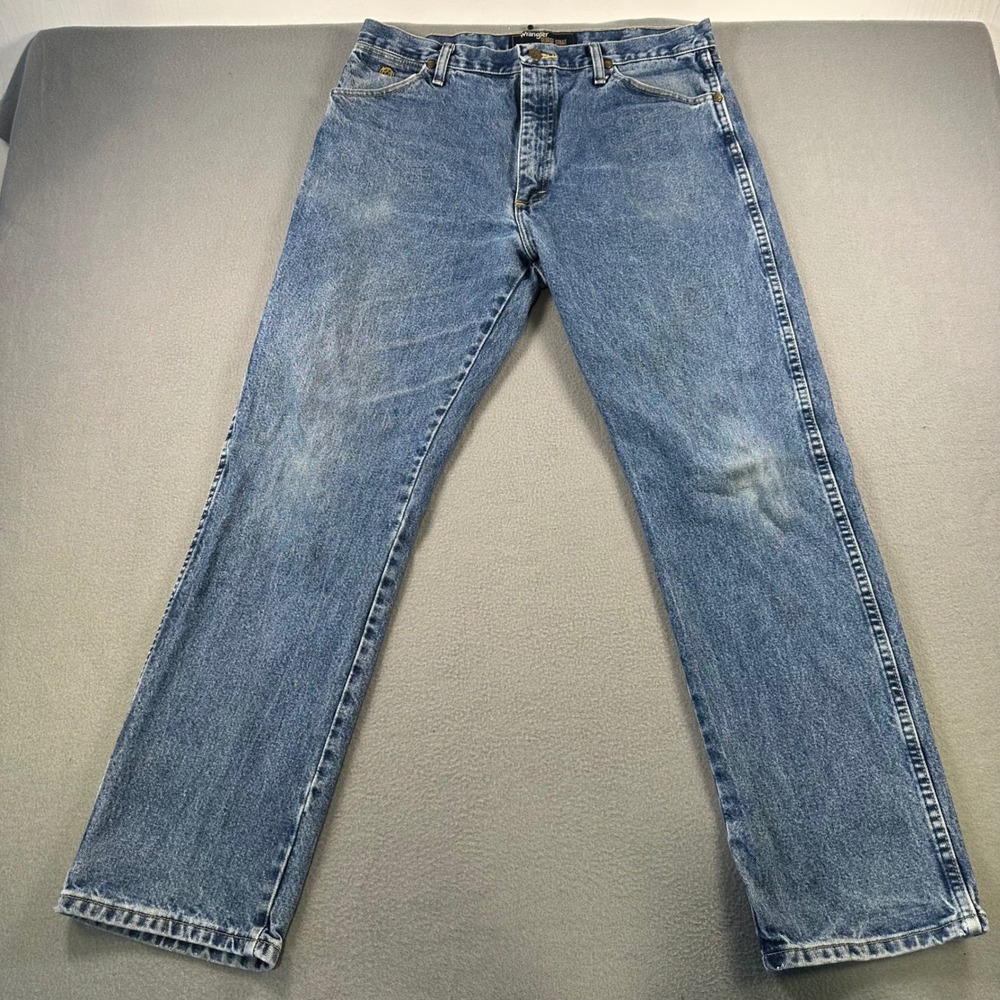 Wrangler George Strait Collection Jeans Mens 36x32 Blue Cowboy Cut 1013MGSHD